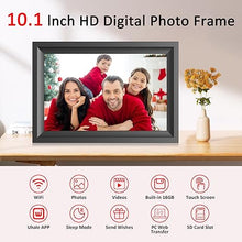 Load image into Gallery viewer, ThankVip WiFi Digital Picture Frame, 1280 * 800 HD Display IPS Touch Screen Digital Photo Frame,16GB Memory, Auto-Rotate, Wall-Mounted, Share Photos/Videos and Send Best Wishes via Phone App
