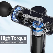 Load image into Gallery viewer, Massage Gun Deep Tissue, Silent Brushless Motor and Portable Massage Gun with 4 Interchangeable Heads for Deep Muscle Relief and Relaxation, Relax Gift
