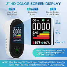 Load image into Gallery viewer, New Upgraded Plug-in Carbon Monoxide &amp; Natural Gas Detector with Screen Flip, 4-in-1 Combination CO &amp; Gas Detector with Temp/Humidity Sensor, CO, Propane, LPG, Explosive Gas Alarm (2-Pack)
