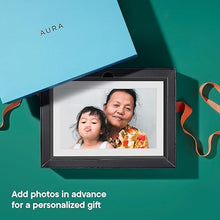 Load image into Gallery viewer, Aura Digital Picture Frame - 10.1&quot; HD Mat Display | Wirecutter&#39;s Best Digital Frame for Gifting - Send Photos Directly from Your Phone from Anywhere | Quick &amp; Easy Setup Over WiFi - Free App | Black
