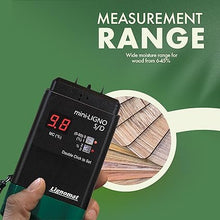 Load image into Gallery viewer, Mini-Ligno S/D Black - Pin Moisture Meter - Moist Detector for Construction, Maintenance, Flooring, Inspection, Water Damage - Humidity Detection &amp; Moist Meter for Wood, Wall, Drywall, Gypsum
