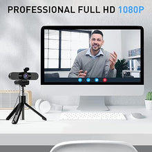 Load image into Gallery viewer, EMEET C960 Webcam with Tripod, 1080P Webcam with Microphone, Adjustable Height Mini Tripod, C960 Web Camera with Privacy Cover, Plug &amp; Play Webcam with Stand for Zoom/Skype/YouTube/FaceTime
