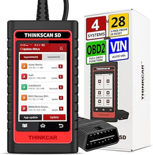 Load image into Gallery viewer, THINKCAR SD4 OBD2 Diagnostic Scanner Engine TCM ABS SRS Code Reader with 28 Reset (3 F-Ree Optional) Automotive Scan Tool with Oil Reset TPMS SAS Reset Auto VIN Car Tools WiFi F-Ree Lifetime Update
