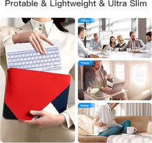 Load image into Gallery viewer, XIWMIX Ultra-Slim Wireless Bluetooth Keyboard - 7 Colors Backlit Universal Rechargeable Keyboard Compatible with iPad Pro/iPad Air/iPad 9.7/iPad 10.2/iPad Mini and Other iOS Android Windows Devices
