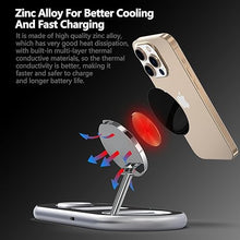 Load image into Gallery viewer, 2025 Upgraded 3 in 1 Charging Station for Apple Devices, Fast Magnetic Mag-Safe Wireless Charger Stand for iPhone 16/15/14/13/12 Series &amp; Apple Watch 1-9/Ultra &amp; AirPods Pro (Silver)
