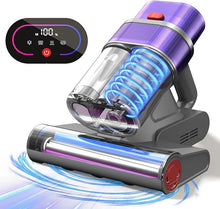 Load image into Gallery viewer, Mattress Vacuum Cleaner with Dust Smart Sensor, Bed Vacuum Cleaner with UV Light&amp; Hot Wind, 16Kpa Suction 500W &amp; 45000Rpm BrushRoll Rotation &amp; Ultrasonic Tech &amp; 0.6L Dust Cup,Corded
