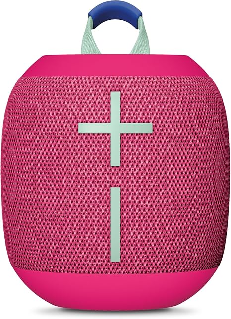 Ultimate Ears WONDERBOOM 4 Portable Waterproof Bluetooth Speaker with Big Bass and 360-Degree Sound, Dustproof Floating Speaker with 131ft (40m) Range - Pink