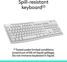 Load image into Gallery viewer, Logitech MK270 Wireless Keyboard and Mouse Combo for Windows, 2.4 GHz Wireless, Compact Mouse, 8 Multimedia and Shortcut Keys, 2-Year Battery Life, for PC, Laptop - Off White
