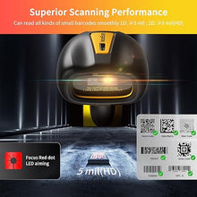 Load image into Gallery viewer, NetumScan Industrial Bluetooth QR Barcode Scanner, IP67 Waterproof &amp; 7M Drop Proof, 1.3M CMOS Sensor Wireless 1D 2D Bar Code Scanner with Charging Stand for Store, POS, Computer, iPhone, Android
