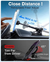 Load image into Gallery viewer, VANMASS Ultra Magnetic Car Phone Holder [2024 Strongest Magnet] for MagSafe Car Mount Suction Cellphone Stand for Dashboard Windshield Vent,Dash Mobile Accessories for iPhone 16 15 14 13 12 11 Android
