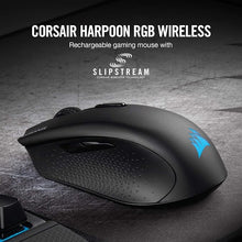 Load image into Gallery viewer, Corsair Harpoon RGB Wireless Gaming Mouse-Backlit RGB LED, 10000 DPI, Optical - Black
