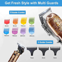 Load image into Gallery viewer, Suttik Hair Clippers and Trimmers Set for Men, Professional Cordless Barber Clippers for Hair Cutting, Beard Trimmer Hair Cutting Kit with T-Blade Close Cutting Trimmer
