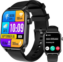 Load image into Gallery viewer, Smart Watch for Men Women(Answer/Make Call), 1.83&quot; Smartwatch Fitness Tracker with Heart Rate/Sleep Monitor, SpO2, Pedometer - 100+ Sport Modes Activity Tracker for Android iOS Phones
