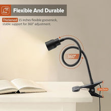 Load image into Gallery viewer, Zoomable LED Reading Lights for Bed Headboard, Clip on Spotlight Lamp for Desk, Dorm Bed, Dimmable USB Clamp Book Light with Flexible Gooseneck, Adjustable Beam Angle 15°-80°
