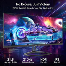 Load image into Gallery viewer, Sceptre 30-inch IPS Monitor 21:9 DisplayPort x2 up to 210Hz 1ms Ultra Wide/Slim Build-in Speakers, Machine Black 2024 (E305B-FU200T)
