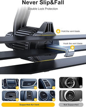 Load image into Gallery viewer, Car Vent Phone Mount, [Never Blocking Vent, Enjoy The Comfort of The A/C] Hands-Free Universal Extension Clip Air Phone Holder Car Fit for iPhone 16 Pro Max Samsung All Phones
