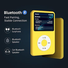 Load image into Gallery viewer, Y1 Mp3 Player with Bluetooth 128G Innioasis Version Upgrade Portable Mini HiFi Sound Bluetooth Walkman Digital Music Player 2.4&quot; Screen Nice Gift for 2025 Yellow
