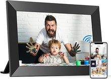 Load image into Gallery viewer, BIGASUO 10.1 Inch WiFi Digital Picture Frame, IPS HD Touch Screen Cloud Smart Photo Frames with Built-in 32GB Memory, Wall Mountable, Auto-Rotate, Share Photos Instantly from Anywhere

