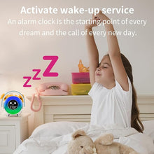 Load image into Gallery viewer, Kids Alarm Clock with Remote Control Microphone, Toddlers Sleep Training Clock with Night Light, Bluetooth Speaker and Nap Timer, OK to Wake Alarm Clock for Toddlers Kids Boys Girls
