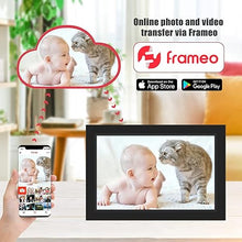 Load image into Gallery viewer, Frameo Digital Photo Frame 10.1 inch WiFi Digital Picture Frame with 1280x800 IPS LCD Touch Screen, Auto-Rotate, Slideshow, Easy Setup to Share Photos or Videos Instantly via Frameo App from Anywhere
