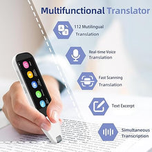 Load image into Gallery viewer, Document Scanners?OCR Text Reading Pen with 112 Languages Translator Device?Portable Real-time Translation Pen Scanner?Learning&amp;Travel&amp;Business Communicati?Text to Speech Device for Dyslexia
