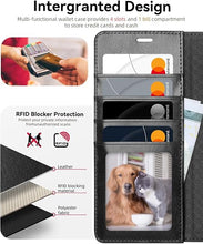 Load image into Gallery viewer, OCASE Compatible with Galaxy S25 Ultra Wallet Case, PU Leather Flip Folio Case with Card Holders RFID Blocking Kickstand [Shockproof TPU Inner Shell] Protective Phone Cover 6.9 Inch 2025, Black
