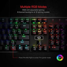 Load image into Gallery viewer, Redragon K556 RGB Mechanical Gaming Keyboard and M810 Pro Wireless Gaming Mouse Bundle
