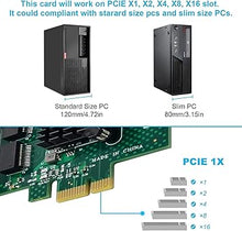 Load image into Gallery viewer, Dual-Port PCIe Gigabit Ethernet Server Adapter with NetXtreme BCM5720-2P Chipset PCI Express 1000M Network LAN Card for Windows Sever Linux Ubuntu VMware
