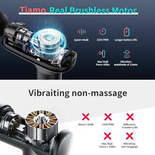 Load image into Gallery viewer, Tiamo Massage Gun, Handheld Deep Tissue Muscle Relief Massager Portable Personal, Massage Gun for 30 Speeds with 6 Heads, Electric Back Massagers for Professional Athletes Home Gym Workout Recovery
