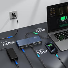 Load image into Gallery viewer, ACASIS 40Gbps Dock for Thunderbolt 4/3 Devices, USB 4 Host Devices, 13-in-1 Laptop Docking Station, Single 8K60Hz or Dual 4K60Hz Display, 3x40Gbps Port, 2xUSB A 3.1, GbE, SD/TF 4.0, 3.5mm Audio
