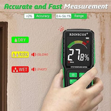 Load image into Gallery viewer, Rechargable Pinless Moisture Meter,Wood Moisture Meters for Walls, Firewood Floor Humidity Detector Lumber Humidity Tester Paper Cerimic Ceiling Firewood Cardboard Humidity Building Material (MT37)
