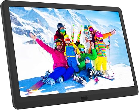 Atatat 10 Inch Digital Photo Frame with 1920x1080 IPS Screen, Digital Picture Frame with 1080P Video, Music, Slideshow, Adjustable Brightness, Auto Rotate, Photo Deletion, Remote