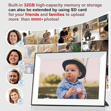 Load image into Gallery viewer, 10.1&quot; Digital Picture Frame 32GB Smart WiFi Photo Frame,1280 * 800 HD IPS Touch Screen,Auto-Rotate,Share Photos and Videos via Free App,for Christmas
