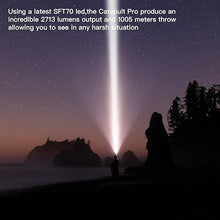 Load image into Gallery viewer, ThruNite Catapult Pro Rechargeable Flashlight, SFT70 LED, 1005 Meters Throw, 2713 High Lumens Bright Searchlight, Long Beam Distance Spotlight for Hiking, Camping, and Hunting - CW
