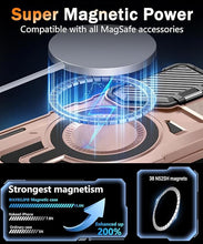 Load image into Gallery viewer, for Samsung Galaxy S25 Case with Screen Protector 6.2-Inch,[Compatible with Magsafe][Adjustable Camera Cover Stand] Military-Grade Protection Shockproof Protective Magnetic Case-Rose Gold
