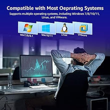 Load image into Gallery viewer, 10G PCI-E Network Card+Copper RJ45 Port, 10G NIC with Intel X540-T1 Conrtoller, VIMIN 10Gb Base-T Ethernet Network Card Compatible with PCI Express X8, X16, Support Windows/Windows Server/Linux/VMware
