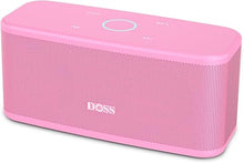 Load image into Gallery viewer, DOSS SoundBox Plus Portable Wireless Bluetooth Speaker with HD Sound and Deep Bass, Wireless Stereo Pairing, Built-in Mic, 20H Playtime, Portable Wireless Speaker for Home, Outdoor, Travel-Pink
