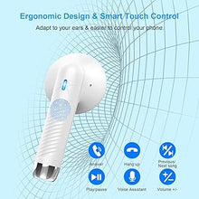 Load image into Gallery viewer, Wireless Earbuds, Bluetooth 5.4 Headphones In Ear with Noise Cancelling Mic, Bluetooth Earbuds Stereo Bass, IP7 Waterproof Sports Earphones, 32H Playtime USB C Charging White Ear Buds for Android iOS
