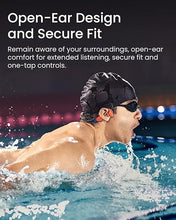 Load image into Gallery viewer, SHOKZ OpenSwim Pro - Open-Ear Bluetooth Headphones &amp; 32GB MP3 Player, IP68 Waterproof, Bone Conduction Headphones, Secure Fit for Workouts, Running and Swimming, Built-in Microphone, App, Red
