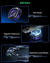 Load image into Gallery viewer, YANISM Magnetic Cell Phone Cooler, RGB Phone Cooling Fan Portable Lightweight Mobile Phone Cooling Fan, Phone Radiator with Temperature Display for Mobile Gaming,Tiktok Live Streaming
