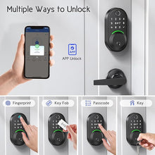 Load image into Gallery viewer, Keypad Smart Lock with Handle Set, Keyless Entry Door Lock Deadbolt with Handle, Front Door Lock Set, Fingerprint Door Lock, Electronic Keypad Door Lock, Digital Code Deadbolt,Auto Lock
