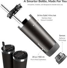 Load image into Gallery viewer, Hidrate Spark PRO Smart Tumbler – Insulated Stainless Steel – Tracks Water Intake with Bluetooth, LED Glow Reminder When You Need to Drink – 20oz, Black
