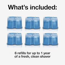Load image into Gallery viewer, Braun Clean &amp; Renew Refill Cartridges CCR, Replacement Shaver Cleaner Solution for Clean&amp;Charge Cleaning System, Pack of 6

