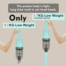 Load image into Gallery viewer, Cordless Vacuum Cleaner, 2-in-1 Lightweight Stick Vacuum w/100W Powerful Motor &amp; Led Display, Portable Handheld Vacuum for Home Hard Floor Carpet Pet Hair (Green with Plug)
