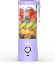 Load image into Gallery viewer, BlendJet Portable Blender for Smoothies &amp; Shakes - 16oz BlendJet 2 Cordless Personal Small Blender, USB-C Rechargeable &amp; Self Cleaning - Mini Travel Blender with Stainless Steel Blade (Lavender)
