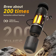 Load image into Gallery viewer, Portable Coffee Maker Travel Espresso Machine 120W, 19 Bar Pressure 7500mAh Rechargeable Battery Version Portable On the Go for Camping, Driving, Home and Office Travelling
