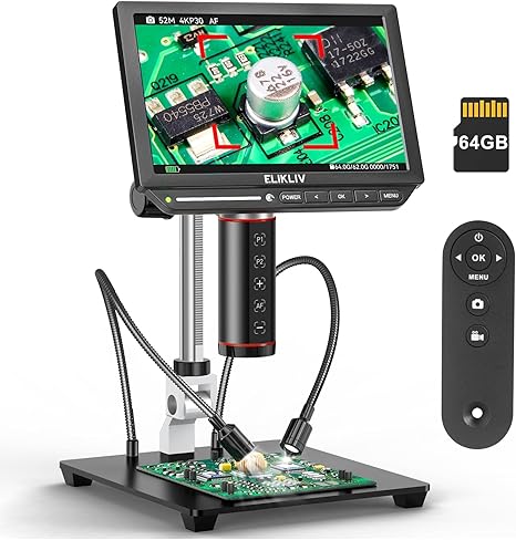 Elikliv Autofocus 4K Digital Microscope EM4K-AF, 8