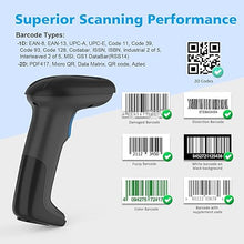 Load image into Gallery viewer, REALINN USB 2D QR Barcode Scanner Wired, Automatic Handheld Code Reader Dustproof Waterproof Shockproof Plug and Play Fast and Precise for Mobile Payment, Store, Supermarket, Warehouse
