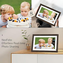 Load image into Gallery viewer, NexFoto 14 Inch Digital Picture Frame 32GB with Remote Control, WiFi HD Digital Photo Frame with IPS Touch Screen, Instantly Share Photos Videos via App, Gifts for Mom Men
