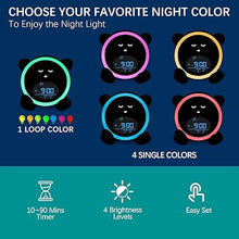 Load image into Gallery viewer, OK to Wake Clock for Kids, Sleep Training Clock with Night Light and Sound Machine, Kids Alarm Clock for Bedrooms, Blue
